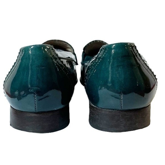 J. Crew Green Patent Leather Loafers - Picture 8 of 11